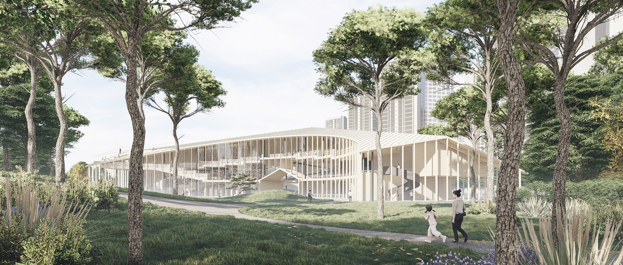 松岛书屋：松岛国际城图书馆国际设计竞赛荣誉提名